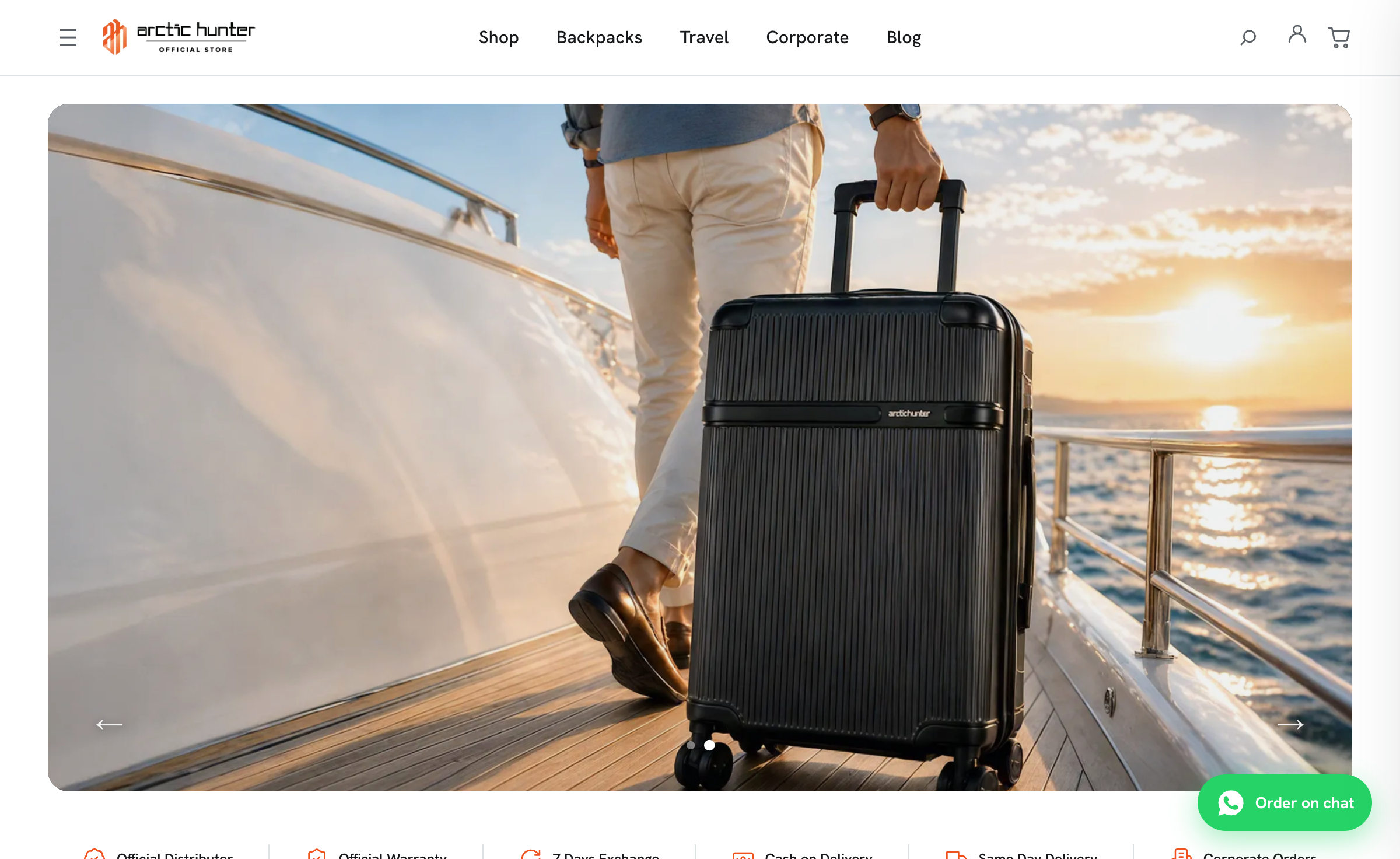Arctic Hunter Bangladesh ecommerce screenshot